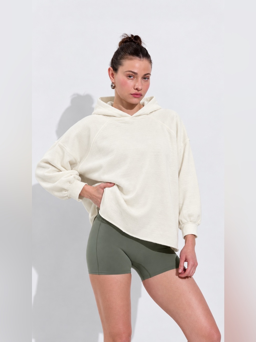 NWT | Left On Friday | Homerun Hoodie Holiday Cream - Size S/M